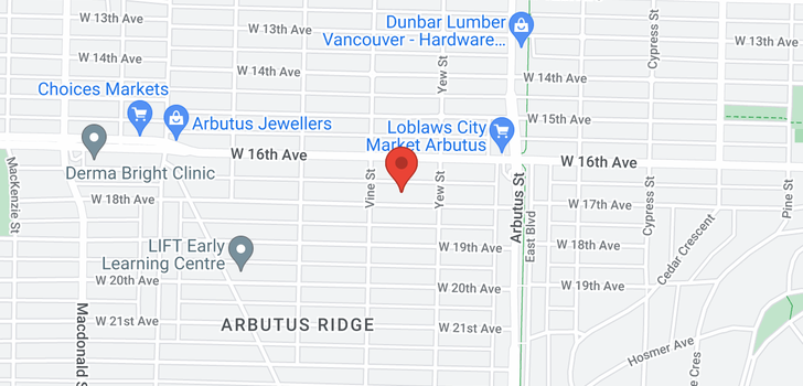 map of 2259 W 18TH AVENUE